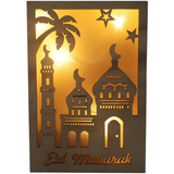 Ramadan Eid Mubarak Islamic Light Up Frame - Eid Mubarak Mosque