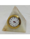 Onyx Marble Pyramid Clock