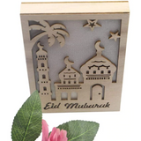 Ramadan Eid Mubarak Islamic Light Up Frame - Eid Mubarak Mosque