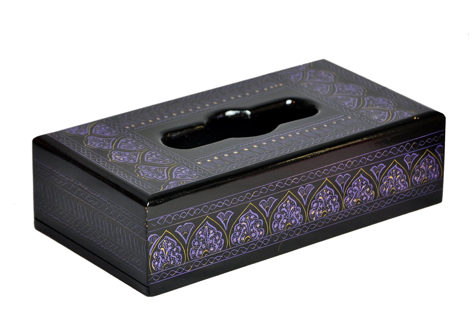 Lacquer Art Tissue Box cover - Purple