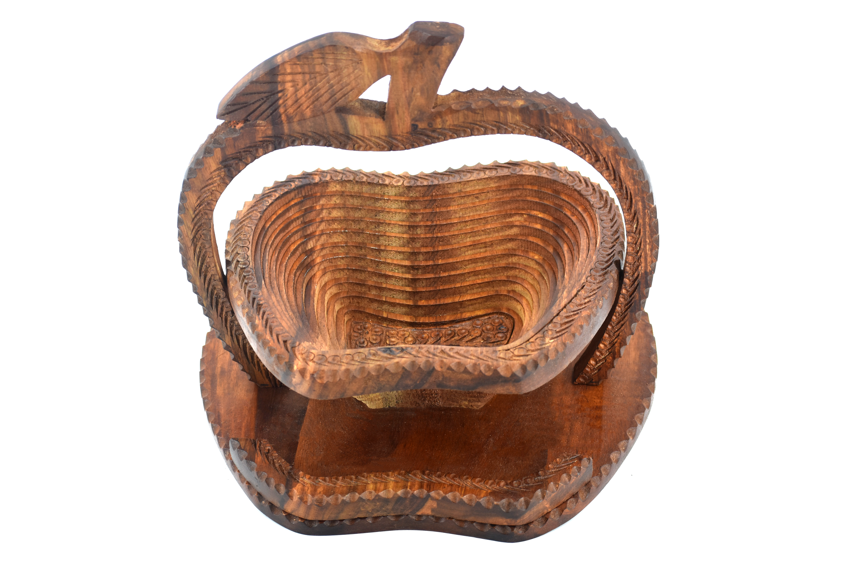 Apple - 1 Compartment Basket I Folding Wooden Basket I Collapsible Adj –  Decor In Home