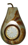 Onyx Marble Pear Clock
