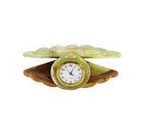 Onyx Marble Seashell Clock