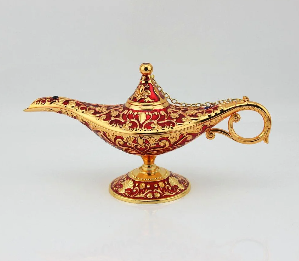 Aladdin The Genie Oil lamps - Brass Genie Aladdin Lamp 5 