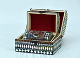 Treasure Box 3 Piece Set Decorative Jewelry organizer Mirror Beads Work Traditional Decoration Handmade
