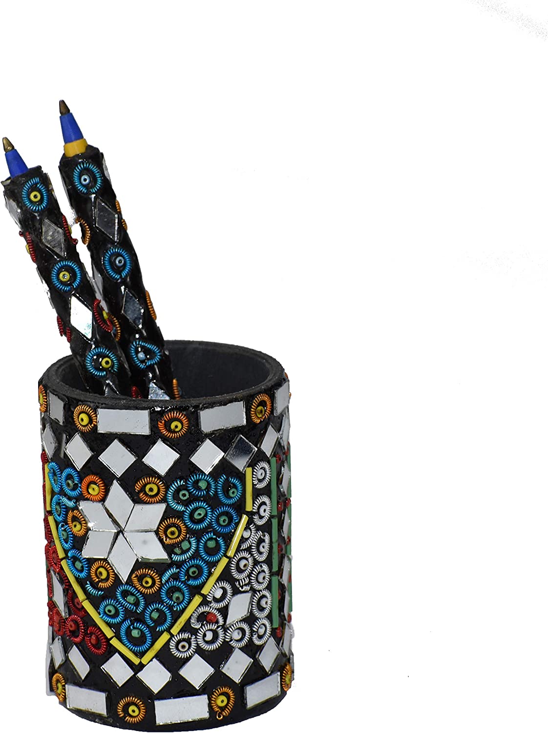 Pen with holder Shisha Moti Craft Decorative Accent Office Table Decor Accent