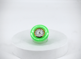 Round Table Clock - Green