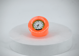 Round Table Clock - Orange